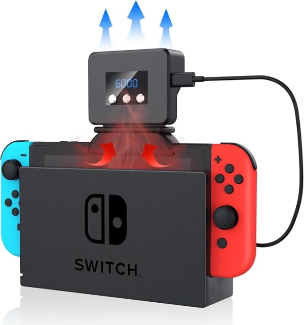 Switch用黒い冷却ファン